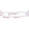 vidaXL Garden Planter Brown 150x100 cm Solid Wood Pine