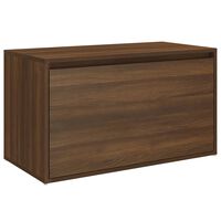 vidaXL Hall Bench 80x40x45 cm Brown Oak Engineered Wood