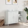 vidaXL Sideboard White 100.5x39x79 cm Steel
