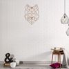 Homemania Wall Decoration Wolf 41x57 cm Steel Copper