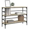 vidaXL Console Table Sonoma Oak 100x32x75 cm Engineered Wood