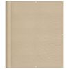 vidaXL Balcony Screen Beige 120x1000 cm 100% Polyester Oxford