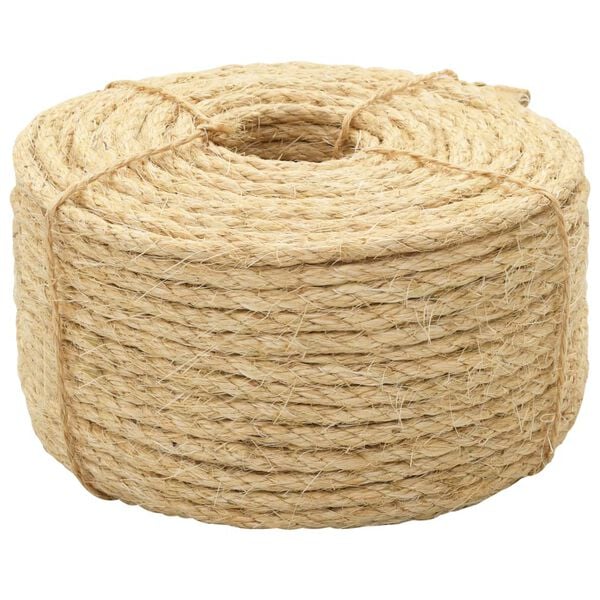 vidaXL Rope 100% Sisal 10 mm 50 m