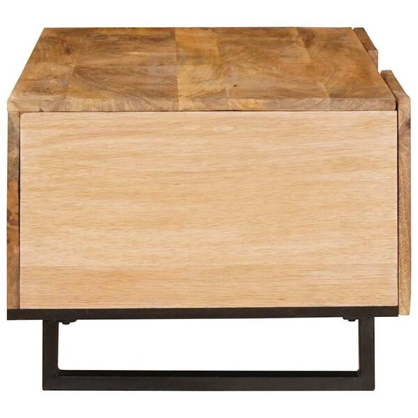 vidaXL Coffee Table Artisan Oak 100 x 54 x 40 cm Solid Mango Wood