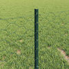 vidaXL Fence with Post Green 0.4 x 25 m Steel