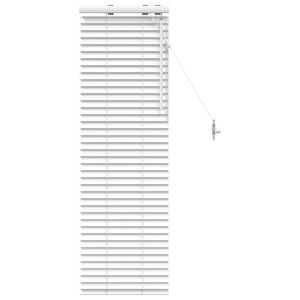 vidaXL Venetian Blind White 50 x 130 cm 35 mm Solid Paulownia Wood