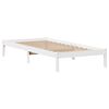 vidaXL Bed Frame without Mattress White 90x200 cm Solid Wood Pine