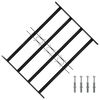 vidaXL Window Security Grille 75.5 x 60 cm Galvanized Steel