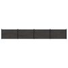 vidaXL Fence Set 4 pcs 699 x 105 cm WPC and Aluminium Black