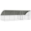 vidaXL Dog Kennel 3 pcs Silver 6 x 2 x 2 m Galvanised steel