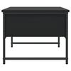 vidaXL Coffee Table Black 101x49x39.5 cm Engineered Wood