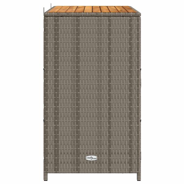 vidaXL Cabinet Grey 70 x 50 x 87 cm Polyester and Roly Ratten