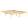 vidaXL Bed Frame without Mattress Solid Wood 140x190 cm
