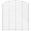 vidaXL Arched Gabion Basket 200x30x200/220 cm Galvanised Iron