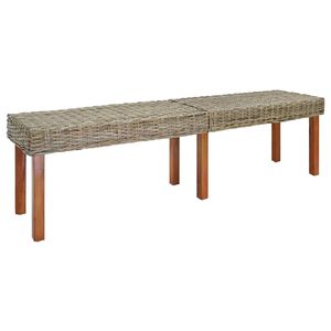 vidaXL Bench Natural 160 x 35 x 45 cm Solid Mango Wood