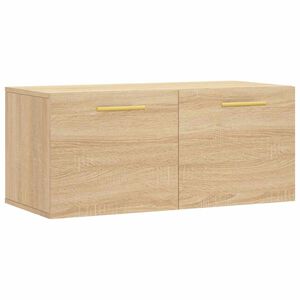 vidaXL Wall Cabinet Sonoma Oak 80x36.5x35 cm Engineered Wood