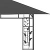 vidaXL Gazebo with Mosquito Net 4x3x2.73 m Anthracite 180 g/m²