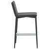 vidaXL Bar Stools 2 pcs Grey Faux Leather