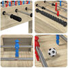 vidaXL Foosball Table Sonoma Oak 125 x 60.5 x 80 cm Engineered Wood