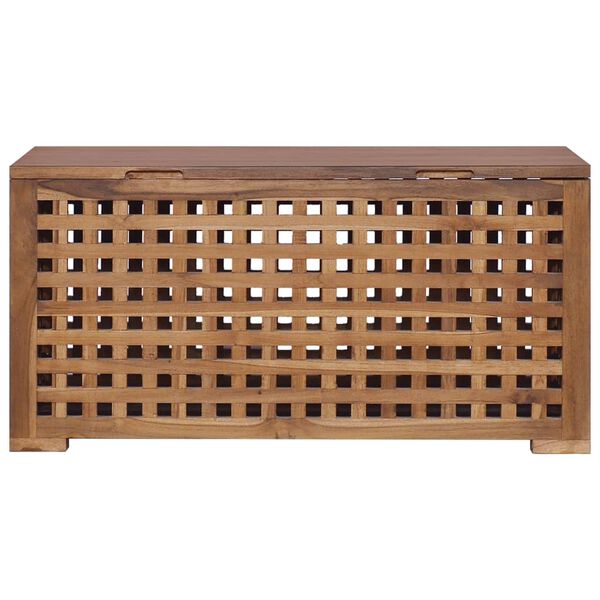 vidaXL Rope Box 80x40x40 cm Solid Teak Wood