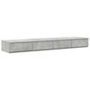 vidaXL Storage Bed Frame Concrete Grey 140 cm Engineered Wood