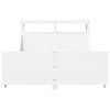 vidaXL Bed Frame without Mattress White 140x200 cm Solid Wood Pine