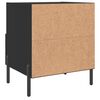 vidaXL Bedside Cabinets 2 pcs Black 40x35x47.5 cm Engineered Wood
