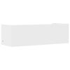 vidaXL Wall Shelf White 100x35x30.5 cm Engineered Wood