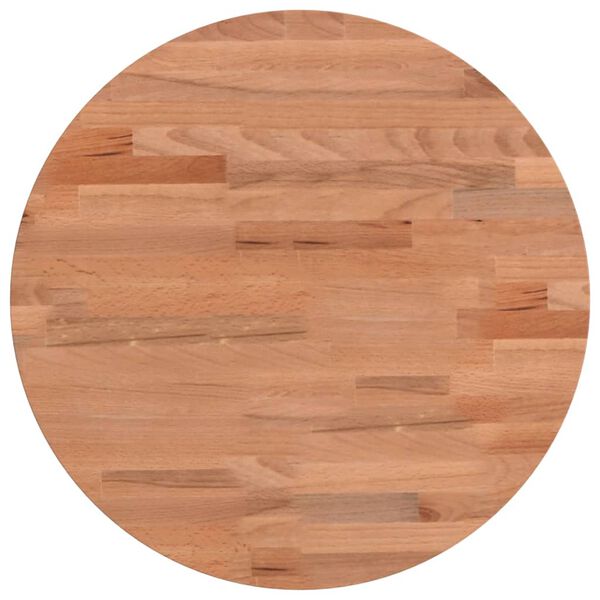 vidaXL Table Top &Oslash;40x2.5 cm Round Solid Wood Beech