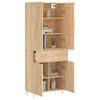 vidaXL Highboard Sonoma Oak 69.5x34x180 cm Engineered Wood