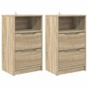 vidaXL Bedside Tables with Drawer 2 pcs Sonoma Oak 40 x 30 x 467 cm