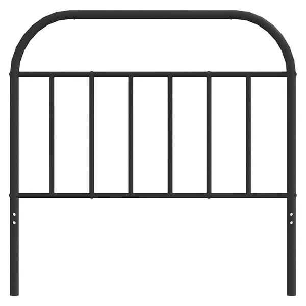 vidaXL Metal Headboard Black 100 cm