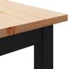 vidaXL Dining Table Natural 140 x 80 x 75 cm Solid Pine Wood