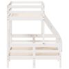 vidaXL Bunk Bed without Mattress 90x200/120x200 cm White Solid Wood