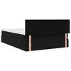 vidaXL Ottoman Bed with Mattress & LEDs Black 140x200cm Velvet