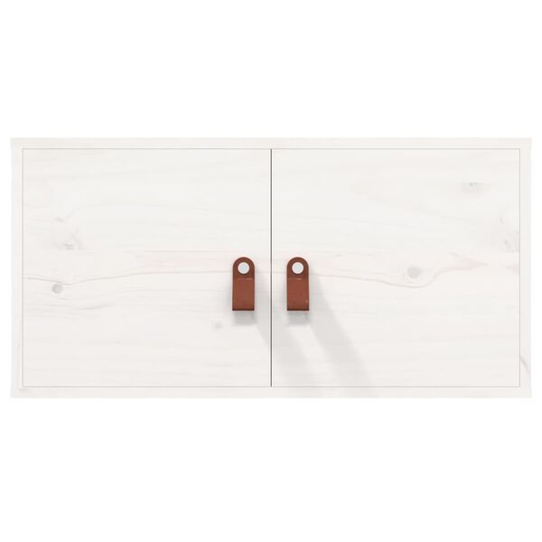 vidaXL Wall Cabinets 2 pcs White 60x30x30 cm Solid Wood Pine