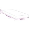 vidaXL Mattress White 80 x 200 cm Gel-Infused Foam