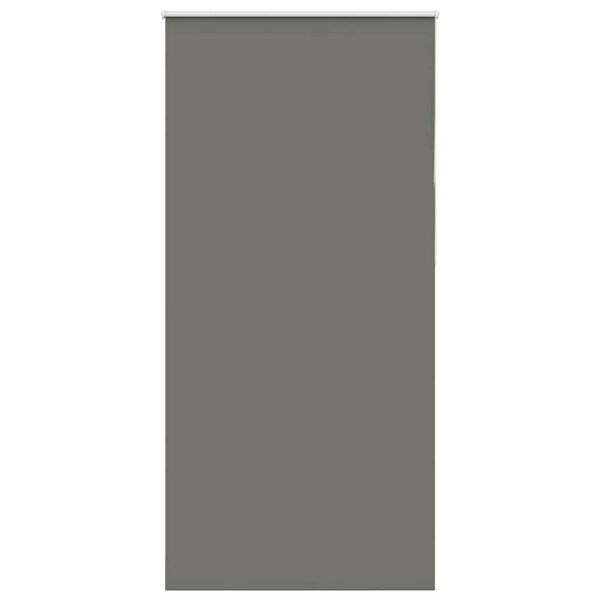 vidaXL Roller Blind Blackout Grey 115x210 cm Fabric Width 110.7 cm Polyester