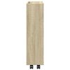 vidaXL Narrow Storage Trolley 3 Tier Sonoma Oak Engineered Wood