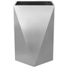 vidaXL Planter 2 pcs Silver 50 x 50 x 75 cm Galvanised Steel