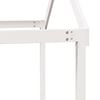 vidaXL High Sleeper Bed without Mattress White 90x200 cm Solid Wood Pine