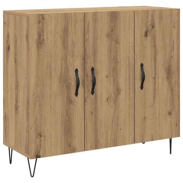 vidaXL Sideboard Artisan Oak 90 x 32.5 x 80 cm Engineered Wood