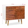 vidaXL Sideboard Solid Acacia Wood 90x33.5x83 cm