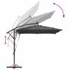 vidaXL Cantilever Banana Parasol Anthracite 249 x 249 x 250 cm
