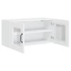 vidaXL Kitchen Cabinet Kalmar High Gloss White 80 x 31 x 40 cm