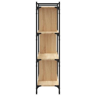 vidaXL Bookcase 4-Tier Sonoma Oak 76x32x123 cm Engineered Wood