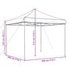 vidaXL Party Tent Folding Black 292 x 292 x 315 cm Oxford Fabric