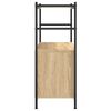 vidaXL Bookshelf Sonoma Oak 80x30x78.5 cm Engineered Wood and Iron