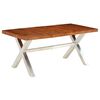 vidaXL Dining Table Solid Wood 180x90x76 cm