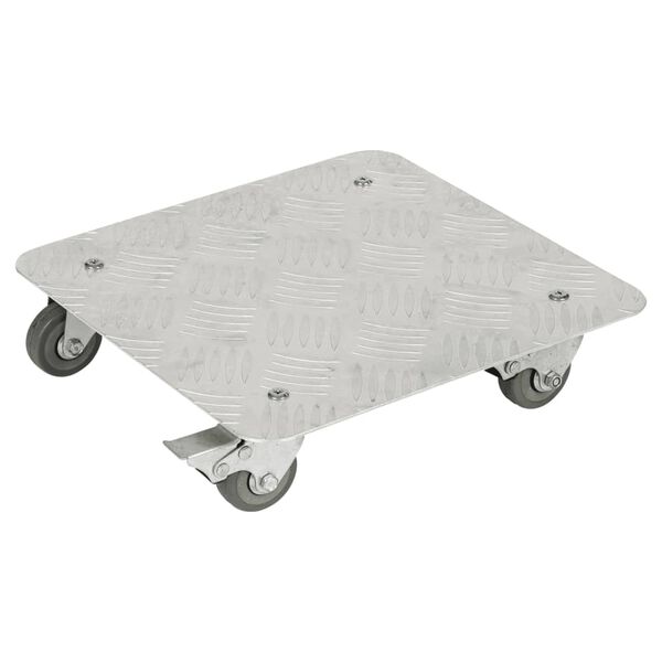 Practo Garden Plant Roller with Brake 100 kg Aluminium
